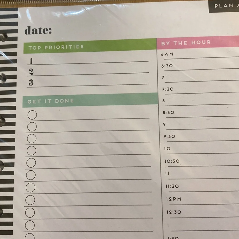 NWT The Happy Planner, Planner Sheets
